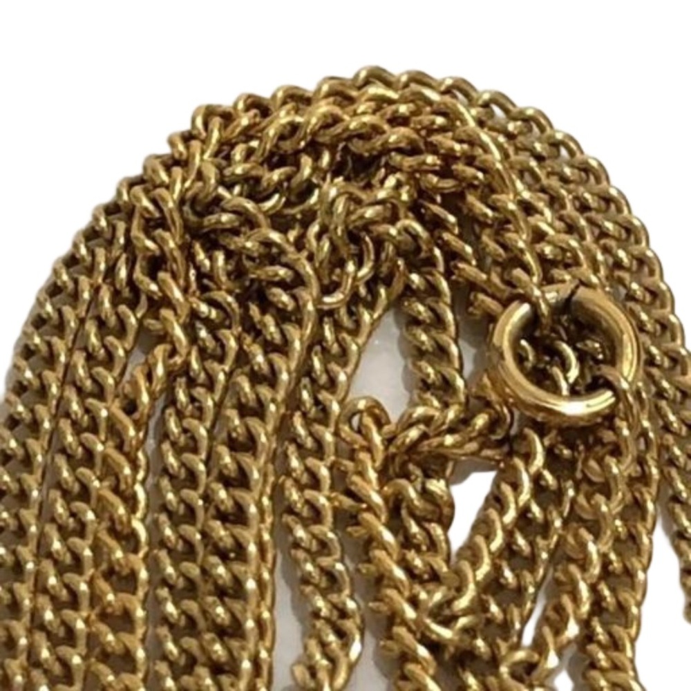 Chanel Coco Mark CC Logo Gold Motif Necklace - Picture 8 of 9